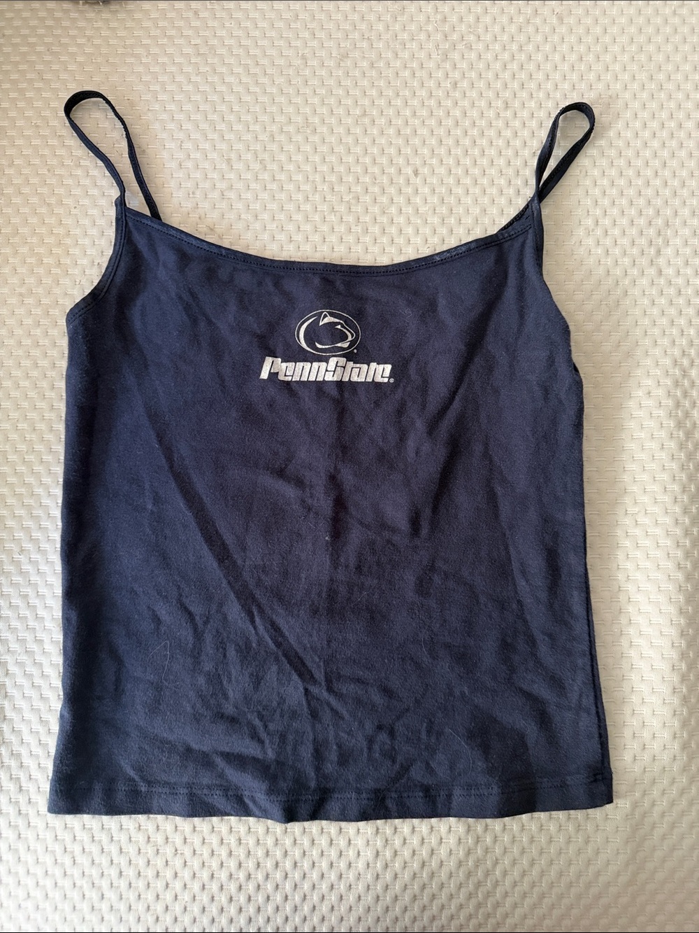 Penn State Navy Logo Spaghetti Strap Tank Top - Women